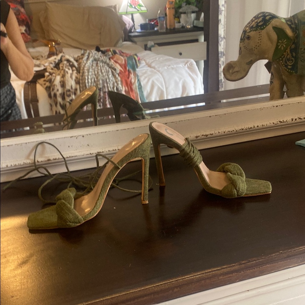 Comfortview Green Heels Stylish Comfort - Picture 9 of 11
